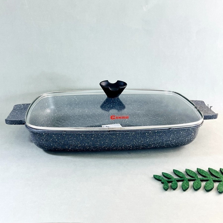 تابه فر گرانیتی درب دار کاندید سایز 36