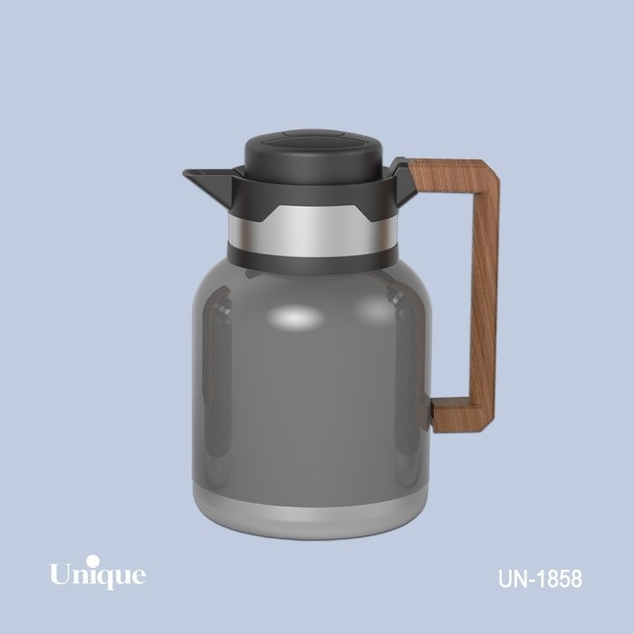 فلاسک چای 1و 1.5 و 2 لیتر داخل استیل دسته چوبی یونیک
