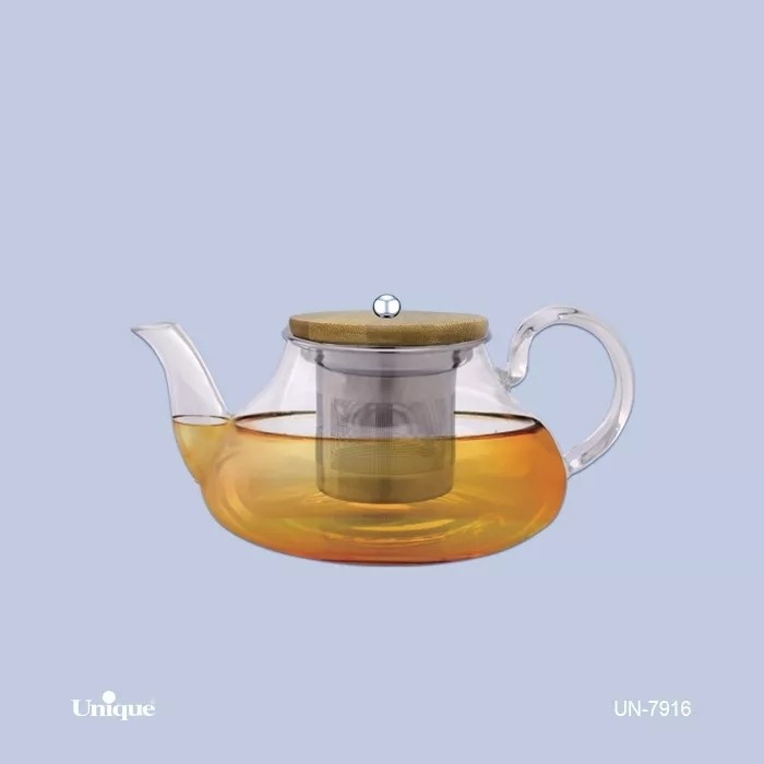 قوری پیرکس درب چوب 800ML یونیک کد 7916
