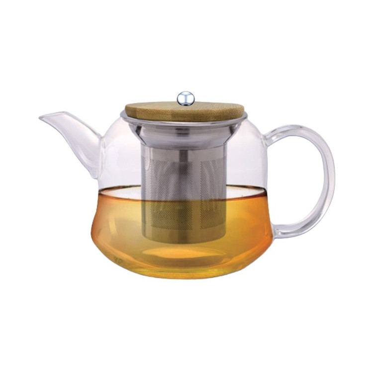 قوری پیرکس درب چوبی 800ML یونیک کد 7920