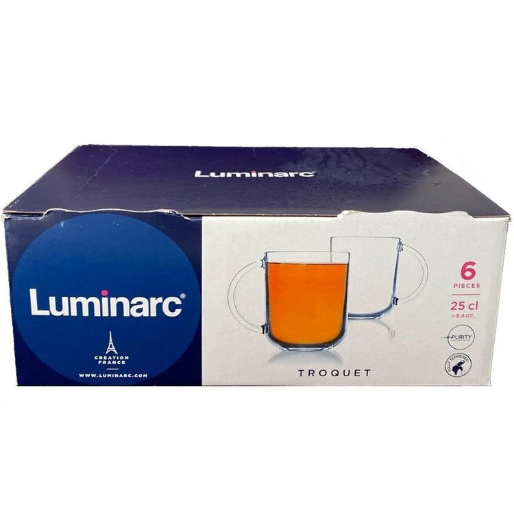 لیوان سایز 25 تروکت لومینارک فرانسه (بسته 6 عددی)