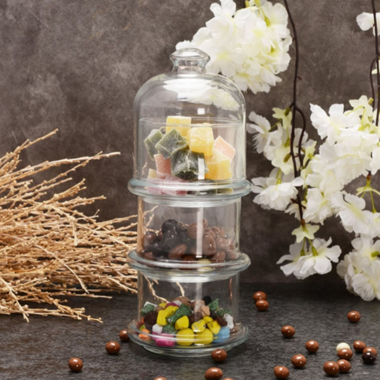 شکلات خوری یا کندی سه طبقه کوچک کد 96986 پاشاباغچه مدل VILLA PATISSERIE